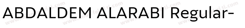ABDALDEM ALARABI Regular字体转换